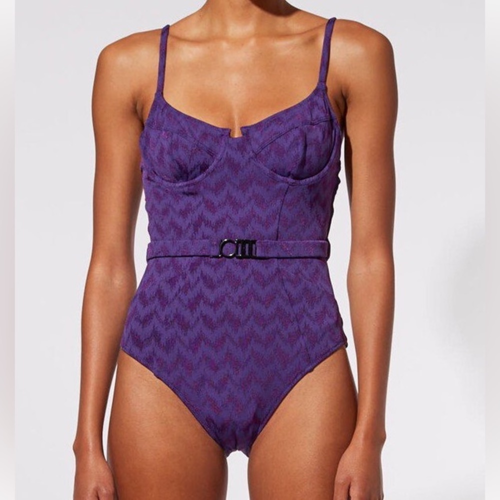 Solid and striped The Spencer One Piece NWT